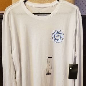 Nike Mens Cristiano Ronaldo CR7 White Longsleeve